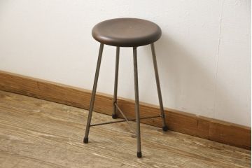 ラフジュ工房オリジナル　シンプルで馴染みやすいスツール(椅子、イス、板座チェア)(R-059349)