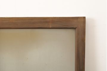 アンティーク建具　レトロなお部屋の雰囲気づくりに!すりガラス入りガラス窓2枚セット(R-059351)