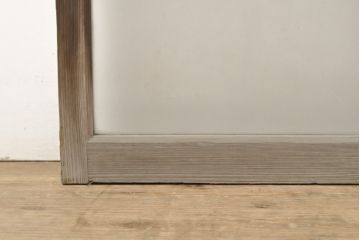 アンティーク建具　レトロなお部屋の雰囲気づくりに!すりガラス入りガラス窓2枚セット(R-059351)