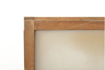 アンティーク建具　レトロなお部屋の雰囲気づくりに!すりガラス入りガラス窓2枚セット(R-059351)