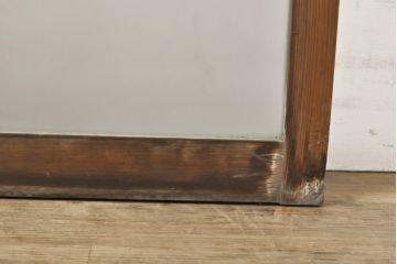 アンティーク建具　レトロなお部屋の雰囲気づくりに!すりガラス入りガラス窓2枚セット(R-059351)
