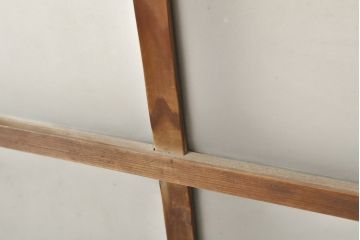 アンティーク建具　レトロなお部屋の雰囲気づくりに!すりガラス入りガラス窓2枚セット(R-059351)