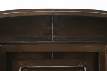 和製ビンテージ　オーバル　クラシカルな佇まいのエクステンションテーブル(ダイニングテーブル、4人掛け、6人掛け、ヴィンテージ)(R-059353)