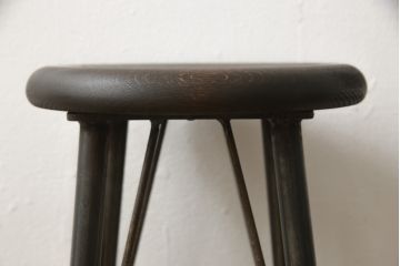 ラフジュ工房オリジナル　異素材の組み合わせがかっこいい雰囲気を醸し出すハイスツール(椅子、イス、板座チェア)(R-059366)