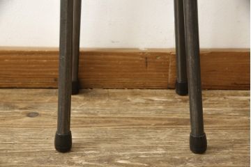 ラフジュ工房オリジナル　異素材の組み合わせがかっこいい雰囲気を醸し出すハイスツール(椅子、イス、板座チェア)(R-059366)