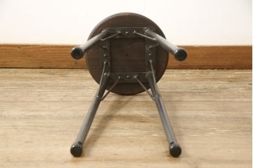 ラフジュ工房オリジナル　異素材の組み合わせがかっこいい雰囲気を醸し出すハイスツール(椅子、イス、板座チェア)(R-059366)