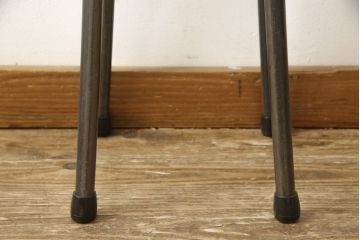 ラフジュ工房オリジナル　異素材の組み合わせがかっこいい雰囲気を醸し出すハイスツール(椅子、イス、板座チェア)(R-059368)