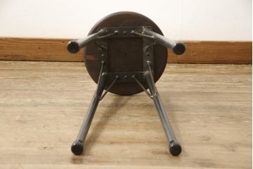 ラフジュ工房オリジナル　異素材の組み合わせがかっこいい雰囲気を醸し出すハイスツール(椅子、イス、板座チェア)(R-059368)