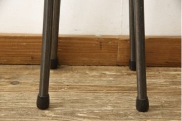 ラフジュ工房オリジナル　異素材の組み合わせがかっこいい雰囲気を醸し出すハイスツール(椅子、イス、板座チェア)(R-059370)