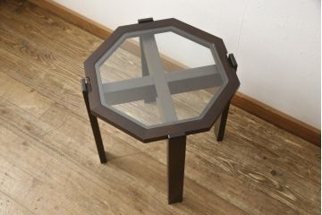 中古　美品　星野民芸家具(星野民藝)　大人の落ち着きある空間づくりにおすすめなセンターテーブル(コーヒーテーブル、オケージョナルテーブル、サイドテーブル)(R-059372)