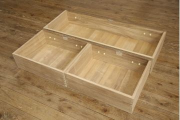中古　美品　国産職人手造り　個性的な見た目と上質なつくりが魅力的な総桐箪笥(定価約100万円)(和箪笥、桐たんす、収納箪笥、整理箪笥)(R-059380)