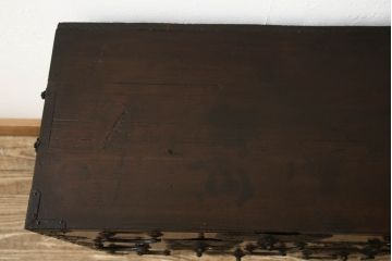 和製アンティーク　希少サイズ　前面栗材　小振りなサイズ感がかわいらしい仙台小箪笥(仙台箪笥、和箪笥、収納箪笥、整理箪笥、小物収納)(R-059383)