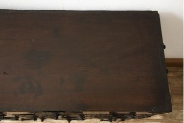 和製アンティーク　希少サイズ　前面栗材　小振りなサイズ感がかわいらしい仙台小箪笥(仙台箪笥、和箪笥、収納箪笥、整理箪笥、小物収納)(R-059383)