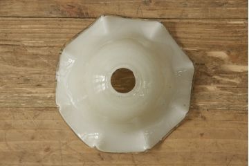 ヴィンテージ照明　イギリスビンテージ　上品なフリルシェードのペンダントライト(ランプシェード、天井照明、吊り下げ照明)(R-059391)