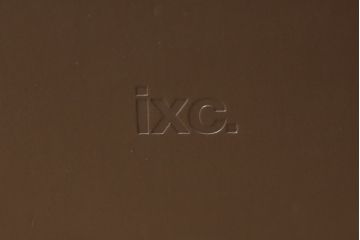 中古　美品　Cassina(カッシーナ)　イクスシーオリジナル　ダークブラウン　直線的なシンプルなデザインがモダンな空間に合わせやすい本革ゴミ箱2個セット(レザー、牛革、ダストボックス)(2個で定価約4万2千円)(R-05420)