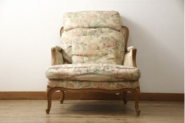中古　DREXEL HERITAGE(ドレクセルヘリテイジ)　優雅なくつろぎ空間を演出してくれる1人掛けソファ(アームチェア、一人掛けソファ、1Pソファ)(R-059424)