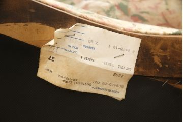 中古　DREXEL HERITAGE(ドレクセルヘリテイジ)　優雅なくつろぎ空間を演出してくれる1人掛けソファ(アームチェア、一人掛けソファ、1Pソファ)(R-059424)