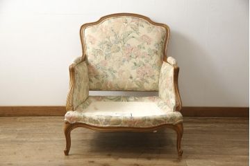 中古　DREXEL HERITAGE(ドレクセルヘリテイジ)　優雅なくつろぎ空間を演出してくれる1人掛けソファ(アームチェア、一人掛けソファ、1Pソファ)(R-059424)
