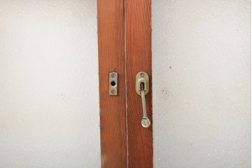 アンティーク建具　大正ロマンの雰囲気あふれるガラス窓2枚セット(ガラス戸、引き戸、建具)(R-059428)