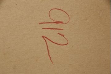 イタリアビンテージ　ロココ調　ぐるりと施された繊細な彫刻が美しいウォールミラー(壁掛け鏡、ヴィンテージ)(R-059431)