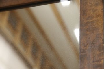 和製アンティーク　昭和レトロな雰囲気を醸し出すミラー(鏡)(R-059432)