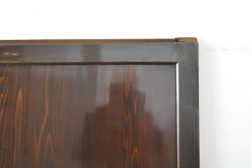 アンティーク建具　明治〜大正　レーザー組子入れます!　ガラス帯戸2枚セット(引き戸、ガラス戸、組子建具、レーザー組子板戸)(R-059433)