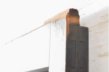 アンティーク建具　明治〜大正　レーザー組子入れます!　ガラス帯戸2枚セット(引き戸、ガラス戸、組子建具、レーザー組子板戸)(R-059442)