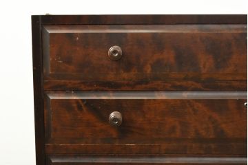 中古　北海道民芸家具　天板リメイク　落ち着きのある上品な佇まいが魅力のチェスト(引き出し、衣装タンス、ローチェスト、ローボード)(R-059449)