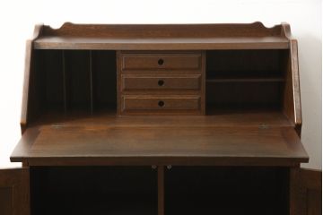 中古　三越　Brugge(ブルージュ)　カントリーテイストのお部屋づくりにオススメのライティングビューロー(簿記机、ワークデスク、在宅ワーク用、在宅用)(R-059456)