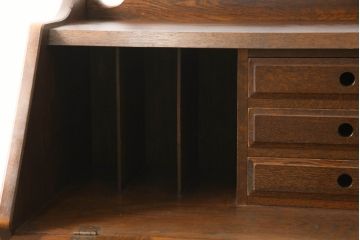 中古　三越　Brugge(ブルージュ)　カントリーテイストのお部屋づくりにオススメのライティングビューロー(簿記机、ワークデスク、在宅ワーク用、在宅用)(R-059456)