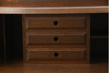 中古　三越　Brugge(ブルージュ)　カントリーテイストのお部屋づくりにオススメのライティングビューロー(簿記机、ワークデスク、在宅ワーク用、在宅用)(R-059456)