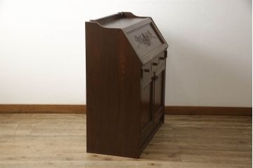 中古　三越　Brugge(ブルージュ)　カントリーテイストのお部屋づくりにオススメのライティングビューロー(簿記机、ワークデスク、在宅ワーク用、在宅用)(R-059456)