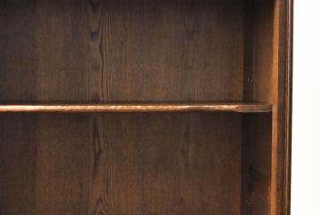 ベルギービンテージ　オーク材　上品でエレガントな佇まいが魅力!細部まで凝ったつくりのキャビネット(収納棚、本棚、ブックシェルフ、食器棚、ヴィンテージ)(R-059458)