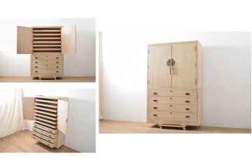 中古　国産　職人手造り　和の趣あふれる佇まいが魅力的な桐箪笥(胴丸、和タンス、桐たんす、収納箪笥、着物箪笥、衣装タンス)(R-059460)