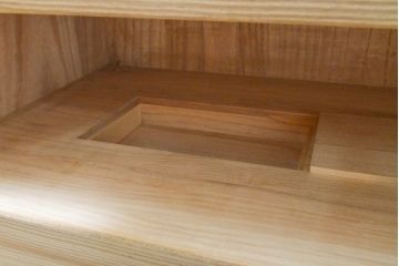 中古　さが美　伝統工芸士 東樹義明　収納力抜群! 上質な和の空間づくりにぴったりの加茂桐箪笥(胴厚、和タンス、桐たんす、収納箪笥、着物箪笥)(R-059465)