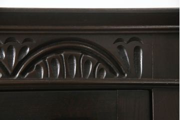 イギリスビンテージ　オーク材　クラシカルな佇まいが魅力のワードローブ(ホールローブ、洋服タンス、衣装タンス、収納棚、ヴィンテージ)(R-059475)