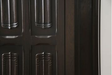 イギリスビンテージ　オーク材　クラシカルな佇まいが魅力のワードローブ(ホールローブ、洋服タンス、衣装タンス、収納棚、ヴィンテージ)(R-059475)