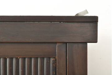 和製アンティーク　長い歳月を重ねた味わいが魅力の三尺水屋箪笥(重ね戸棚、収納棚、戸棚、キャビネット、食器棚)(R-059485)