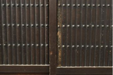 和製アンティーク　長い歳月を重ねた味わいが魅力の三尺水屋箪笥サイドボード(収納棚、戸棚、キャビネット、食器棚)(R-059487)