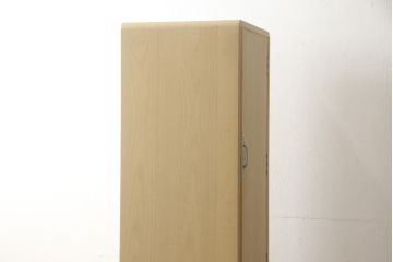 中古　希少サイズ　指物士 村山三男　すらりと縦長のシルエットが目を引く加茂桐箪笥(胴厚、和タンス、桐たんす、収納箪笥、衣装タンス)(R-059493)