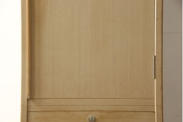 中古　希少サイズ　指物士 村山三男　すらりと縦長のシルエットが目を引く加茂桐箪笥(胴厚、和タンス、桐たんす、収納箪笥、衣装タンス)(R-059493)
