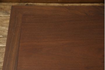 和製アンティーク　明治大正期　花梨材　個性的なデザインの雷文が目を引く座卓座卓(カリン、ローテーブル、センターテーブル)(R-059494)