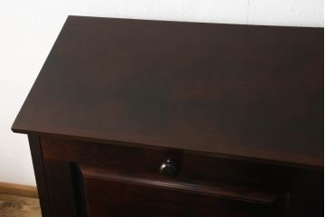 中古　美品　神居民芸家具　クラシカルな佇まいが魅力的なライティングビューロー&スツールセット(机、ワークデスク、在宅用、在宅ワーク用、チェア)(R-059496)