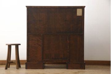 中古　美品　神居民芸家具　クラシカルな佇まいが魅力的なライティングビューロー&スツールセット(机、ワークデスク、在宅用、在宅ワーク用、チェア)(R-059496)