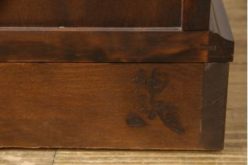 中古　美品　神居民芸家具　クラシカルな佇まいが魅力的なライティングビューロー&スツールセット(机、ワークデスク、在宅用、在宅ワーク用、チェア)(R-059496)