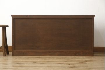 ラフジュ工房オリジナル　古建具リメイク　整然と並ぶ桟がモダンな雰囲気を醸し出すテレビ台(テレビボード、ローボード、収納棚、戸棚、リビングボード)(R-059500)