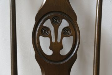 イギリスビンテージ　ERCOL(アーコール)　クッション付きシスルバックチェア(椅子、ダイニングチェア、アームチェア、ウィンザーチェア、板座チェア、イス、1人掛け、ヴィンテージ、ウインザーチェア)(R-059507)