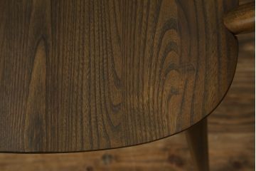 イギリスビンテージ　ERCOL(アーコール)　クッション付きシスルバックチェア(椅子、ダイニングチェア、アームチェア、ウィンザーチェア、板座チェア、イス、1人掛け、ヴィンテージ、ウインザーチェア)(R-059507)