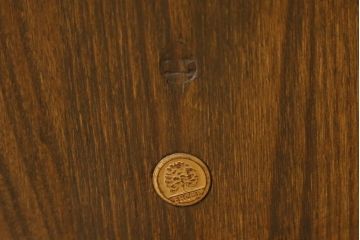 イギリスビンテージ　ERCOL(アーコール)　クッション付きシスルバックチェア(椅子、ダイニングチェア、アームチェア、ウィンザーチェア、板座チェア、イス、1人掛け、ヴィンテージ、ウインザーチェア)(R-059507)