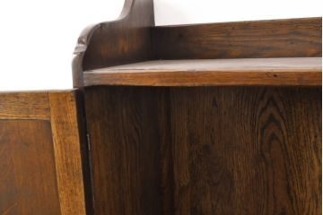 和製ヴィンテージ　オーク材　NAKAZAWA FURNITURE　エレガントな佇まいが魅力的なウォールラック(壁掛け収納棚、吊り棚、ウォールシェルフ、ビンテージ)(R-059513)